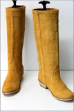 LA REDOUTE Création Bottes Cavalières Daim Ocre T 35 BE