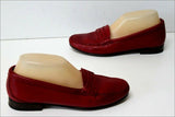 MC Mocassins Tout Cuir Rouge Foncé T 37 TBE