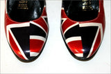 LUDOVICO Escarpins Cuir Verni Motif Anglais T 35 BE