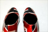 LUDOVICO Escarpins Cuir Verni Motif Anglais T 35 BE