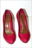 SAN MARINA Escarpins Cuir Rose Fushia Hauts Talons T 37 TBE