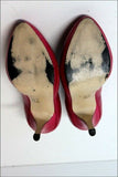 SAN MARINA Escarpins Cuir Rose Fushia Hauts Talons T 37 TBE