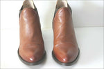SAN MARINA Boots Cuir Marron Noisette Doublées Cuir T 38 TBE