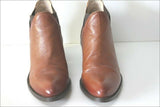 SAN MARINA Boots Cuir Marron Noisette Doublées Cuir T 38 TBE