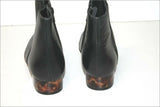 MINELLI Boots Cuir Lisse Noir Doublées Cuir Bouts Ronds T 37 ETAT NEUF