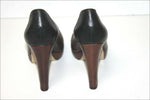 SAN MARINA Escarpins Cuir Tricolore Doublés Cuir Talons Très Hauts T 39 TBE