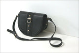 ANDRE Sac Besace PVC Noir Trois Compartiments TBE