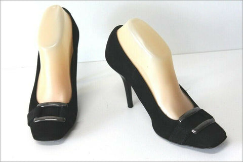 PARALLELE Escarpins Velours Noir Doublés Cuir T 5.5 / 39 TBE
