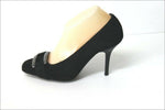 PARALLELE Escarpins Velours Noir Doublés Cuir T 5.5 / 39 TBE