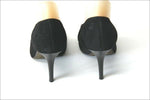 PARALLELE Escarpins Velours Noir Doublés Cuir T 5.5 / 39 TBE