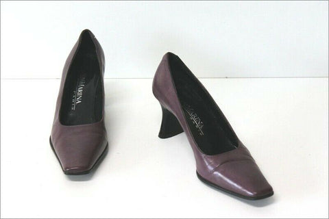 SAN MARINA Escarpins Tout Cuir violet Foncé T 35 TTBE