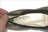 JB MARTIN Ballerines Cuir Elastiqué Doré Doublées Cuir T 36 TTBE