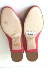MANFIELD Escarpins Tout Cuir Velours Rose Framboise T 36 TBE