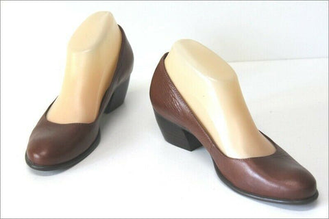 SAN MARINA Escarpins Cuir Lisse Marron Noisette T 36  ETAT NEUF