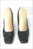 TON PIED MON PIED Paris Escarpins Compensés Cuir Verni Noir T 7 / 37 BE