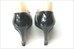 TON PIED MON PIED Paris Escarpins Compensés Cuir Verni Noir T 7 / 37 BE