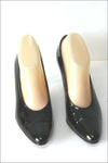 JB MARTIN Escarpins à Talons Tout Cuir Verni Noir T 4.5 / 38 TBE