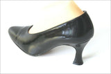 JB MARTIN Escarpins à Talons Tout Cuir Verni Noir T 4.5 / 38 TBE