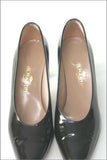 JB MARTIN Escarpins à Talons Tout Cuir Verni Noir T 4.5 / 38 TBE