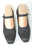 PARALLELE Escarpins Toile Satinée Noire Doublés Cuir T 5/ 38 TBE