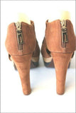SCHUTZ Escarpins Cuir Marron Noisette Hauts Talons T 39 TBE