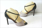 VICENZA Escarpins Tout Cuir Verni Bicolore T 37 TBE