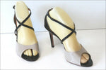 VICENZA Escarpins Tout Cuir Verni Bicolore T 37 TBE