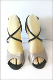 VICENZA Escarpins Tout Cuir Verni Bicolore T 37 TBE