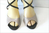 VICENZA Escarpins Tout Cuir Verni Bicolore T 37 TBE