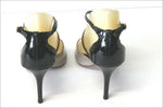 VICENZA Escarpins Tout Cuir Verni Bicolore T 37 TBE