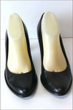 SAN MARINA Escarpins Cuir  Noir Doublés Cuir  T 40 TBE