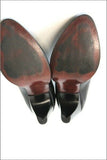 SAN MARINA Escarpins Cuir  Noir Doublés Cuir  T 40 TBE