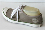 KICKERS TENNIS Basses Toile Beige Façon Lin T 37 TBE