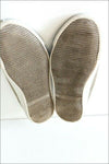 KICKERS TENNIS Basses Toile Beige Façon Lin T 37 TBE