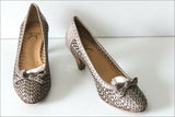 NICOLE Escarpins Cuir Ajouré Marron Taupe T 36.5 TBE