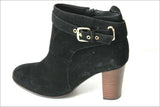 SAN MARINA Bottines boots Nubuck  Noir T 38 TBE