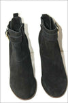 SAN MARINA Bottines boots Nubuck  Noir T 38 TBE