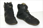 EL NATURALISTA Basket Montantes Scratchs Cuir Noir Lacets T 44 TBE