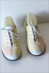 LA TETE DANS LES ETOILE Derby à Lacets Tout Cuir Pastel T 37.5 TBE