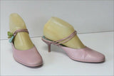BOCAGE Mules Cuir Rose Pale Doublées Cuir T 37 TBE