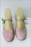 BOCAGE Mules Cuir Rose Pale Doublées Cuir T 37 TBE
