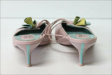 BOCAGE Mules Cuir Rose Pale Doublées Cuir T 37 TBE