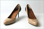 ERAM Escarpins Cuir Beige rosé et Noir Talons Fins T 38 TTBE
