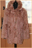 Veste Fourrure FRYLANE Teintée Reflets Rose Clair  T 40 BE