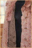 Veste Fourrure FRYLANE Teintée Reflets Rose Clair  T 40 BE