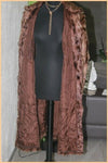 VINTAGE Manteau Fourrure Marron T 38 TBE