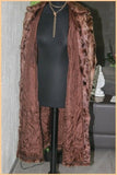 VINTAGE Manteau Fourrure Marron T 38 TBE