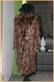VINTAGE Manteau Fourrure Marron T 38 TBE