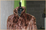 VINTAGE Manteau Fourrure Marron T 38 TBE