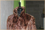 VINTAGE Manteau Fourrure Marron T 38 TBE